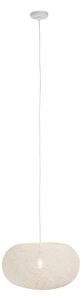 Country svjetiljka za vješanje bijela 50 cm - Corda Flat