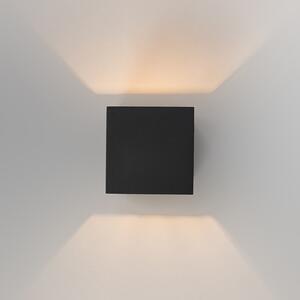 Komplet od 2 moderne zidne svjetiljke crne boje - Transfer