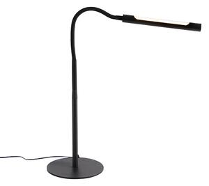 Dizajnerska stolna svjetiljka crna uklj. LED s dimerom na dodir - Palka