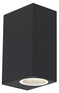 Moderna zidna svjetiljka crna IP44 - Baleno II