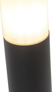 Vanjska svjetiljka crna s opalovom bijelom hladom 50 cm - Odense