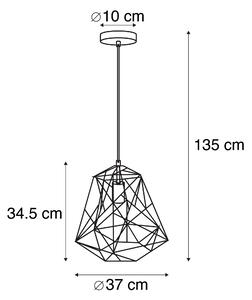 Industrijska viseća svjetiljka crna - Framework Basic