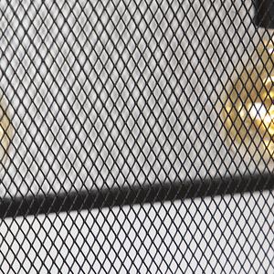 Industrijska viseća svjetiljka crna 118 cm 4-svjetla - Cage Mesh
