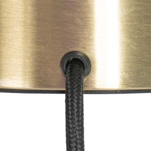 Dizajn stolne svjetiljke mesing s dimnim staklom - Stiklo