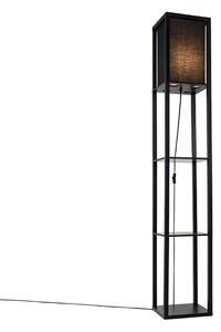 Moderna podna svjetiljka crna - Stojan
