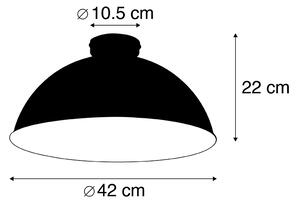 Stropna svjetiljka crna sa zlatom 42 cm podesiva - Magnax