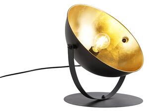 Industrijska stolna svjetiljka crna sa zlatom podesiva 39,2 cm - Magnax