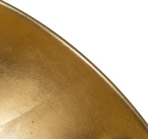 Podna svjetiljka crna sa zlatom 35 cm podesiva - Magnax