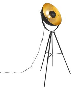 Podna svjetiljka crna sa zlatom 51 cm podesivi stativ - Magnax