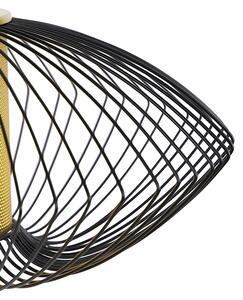 Dizajn viseća svjetiljka zlatna s crnom 50 cm - Dobrado