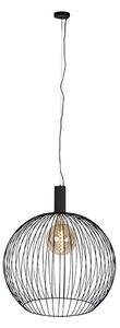Dizajn viseća svjetiljka okrugla crna 70 cm - Wire Dos