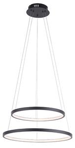 Moderna viseća svjetiljka antracit, uključujući LED zatamnjivanje - Anella Duo