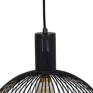 Dizajn viseća svjetiljka crna 40 cm - Wire Dos