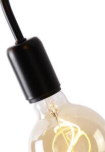 Dizajn stropna svjetiljka crna 3 svjetla - Wimme
