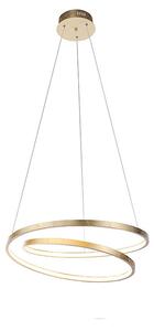 Dizajn viseća svjetiljka zlatna 55 cm s LED diodom - Rowan