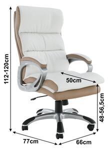 Zondo Uredska fotelja Apa (bijela + smeđa) . 779249