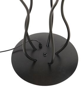 Dizajn podna svjetiljka crna 5-svjetla - Wimme