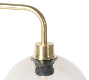 Moderna stolna svjetiljka od mesinga s dimnim sjenilom - Maly