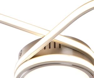 Dizajn stropne svjetiljke od čelika s LED diodom u 3 koraka, zatamnjiva - Toplice