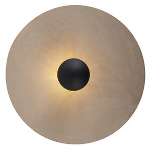 Stropna svjetiljka crna ravna sjenila taupe 45 cm - Combi