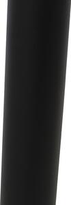 Stojeća vanjska svjetiljka crna s prozirnom kuglom 100 cm IP44 - Sfera