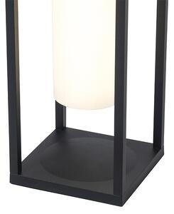 Moderna vanjska svjetiljka crna s LED i prigušenom svjetlošću - Denlu