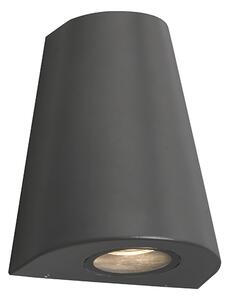Moderna zidna svjetiljka tamno siva IP44 - Dreamy