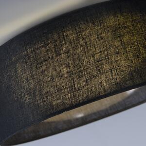 Stropna svjetiljka crna 28 cm, uključujući LED - bubanj kombinirani