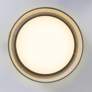 Stropna svjetiljka siva 28 cm, uključujući LED - bubanj kombinirani