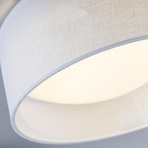 Stropna svjetiljka bijela 28 cm, uključujući LED - bubanj kombinirani