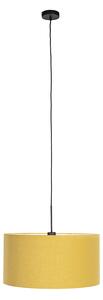 Moderna viseća svjetiljka crna s nijansom 50 cm žuta - Combi 1