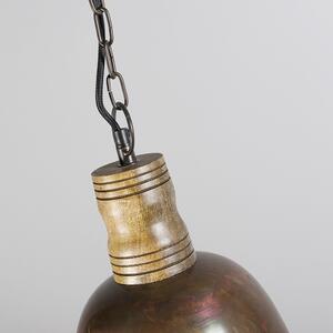 Vintage viseća lampa bakar sa zlatom - Burn 1