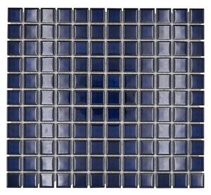 Mozaik pločica Quadrat Uni M 451 (32,6 x 30 cm, Plave boje, Sjaj)