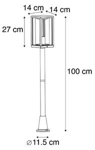 Industrijska vanjska svjetiljka crna 100 cm IP44 - Charlois