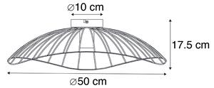 Dizajn stropna svjetiljka crna 50 cm - Pua