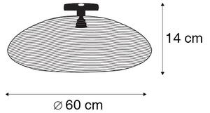 Orijentalna stropna svjetiljka crna 60 cm - Glan