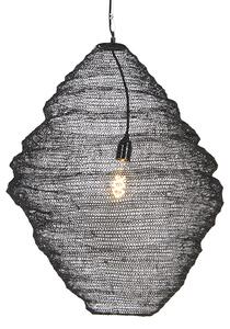 Orijentalna viseća lampa crna 60 cm - Nidum