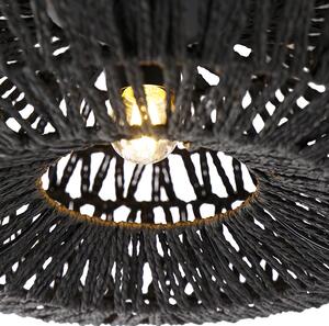 Retro stropna lampa crna 50 cm - Lina