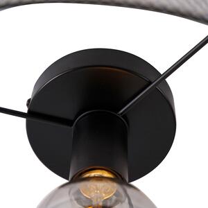 Industrijska stropna svjetiljka crna - bubanj mreža