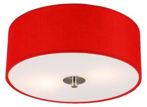 Moderna stropna lampa crvena 30 cm - Bubanj
