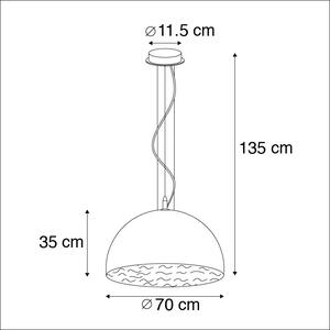 Moderna viseća svjetiljka bijela 70 cm - Magna