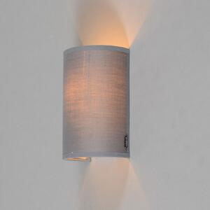 Moderna zidna svjetiljka siva - Simple Drum