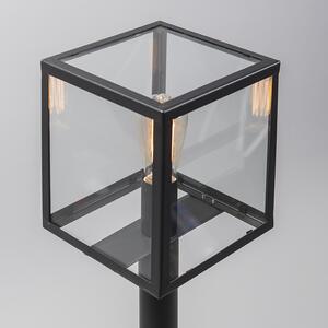 Moderni vanjski stup lampe crne boje 100 cm - Rotterdam