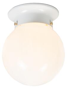 Retro stropna svjetiljka bijelo opal staklo - Scoop