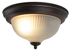 Klasična stropna svjetiljka smeđi opal - Classico