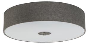 Rustikalna stropna svjetiljka taupe 50 cm - Drum Jute