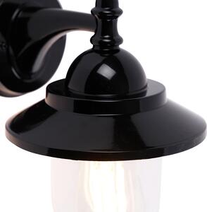 Klasična vanjska zidna svjetiljka crna IP44 - Oxford