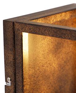 Industrijska zidna svjetiljka hrđa smeđa - Kavez