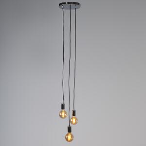 Moderna viseća svjetiljka krom - Objekt 3