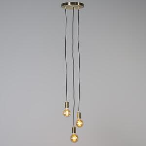 Art deco viseća svjetiljka zlatna - Objekt 3